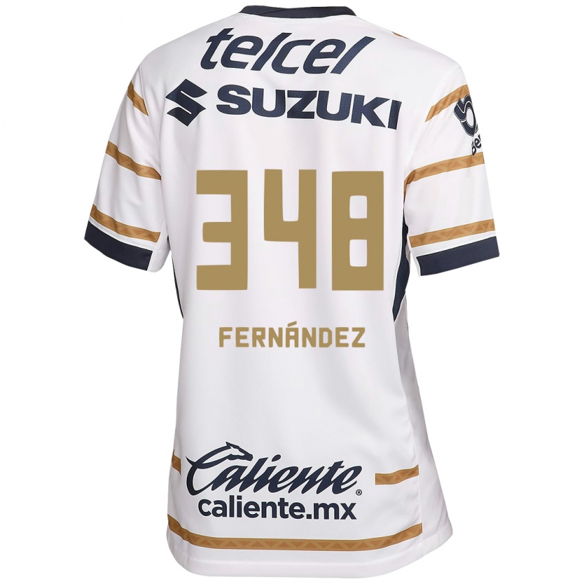 Donna Maglia Yerik Fernández #348 Ossidiana Bianca Kit Gara Home 2024/25 Maglietta