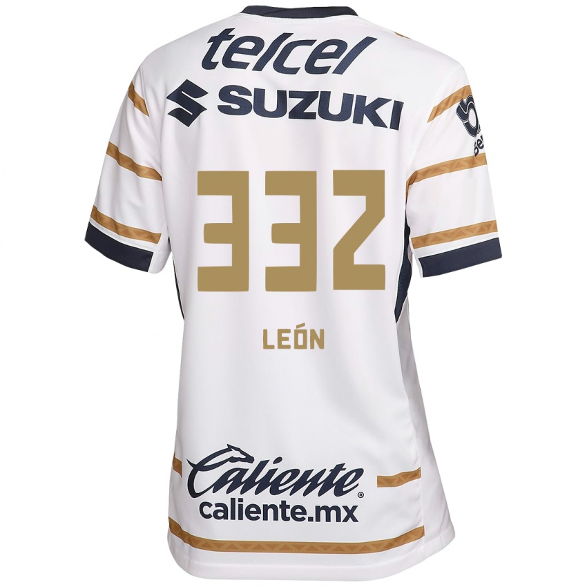 Donna Maglia Andryk León #332 Ossidiana Bianca Kit Gara Home 2024/25 Maglietta