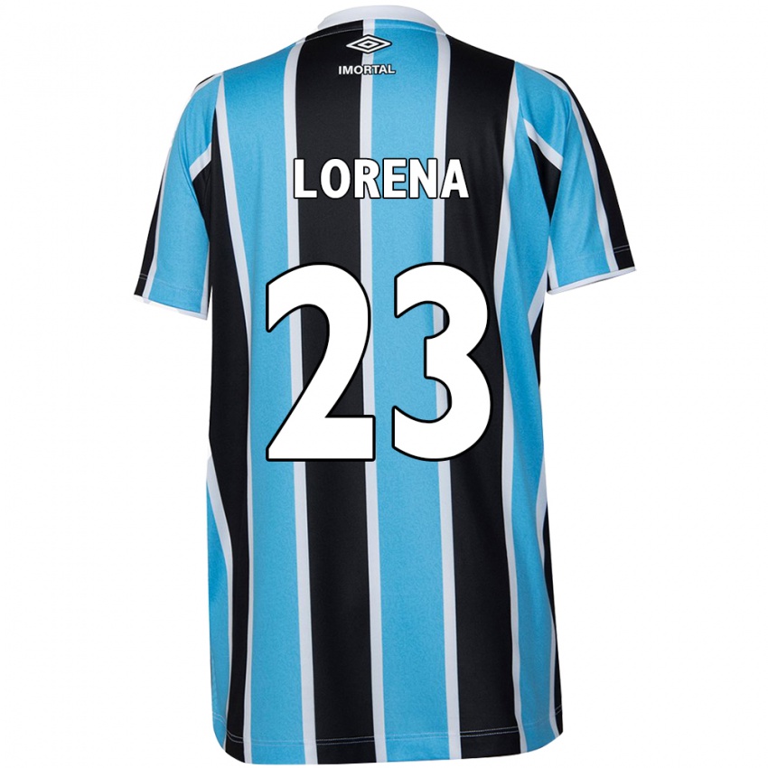 Donna Maglia Lorena #23 Blu Nero Bianco Kit Gara Home 2024/25 Maglietta