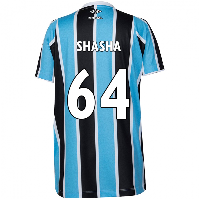 Donna Maglia Shashá #64 Blu Nero Bianco Kit Gara Home 2024/25 Maglietta