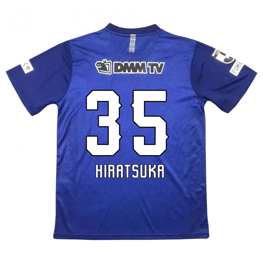 Donna Maglia Yuto Hiratsuka #35 Blu Scuro Kit Gara Home 2024/25 Maglietta