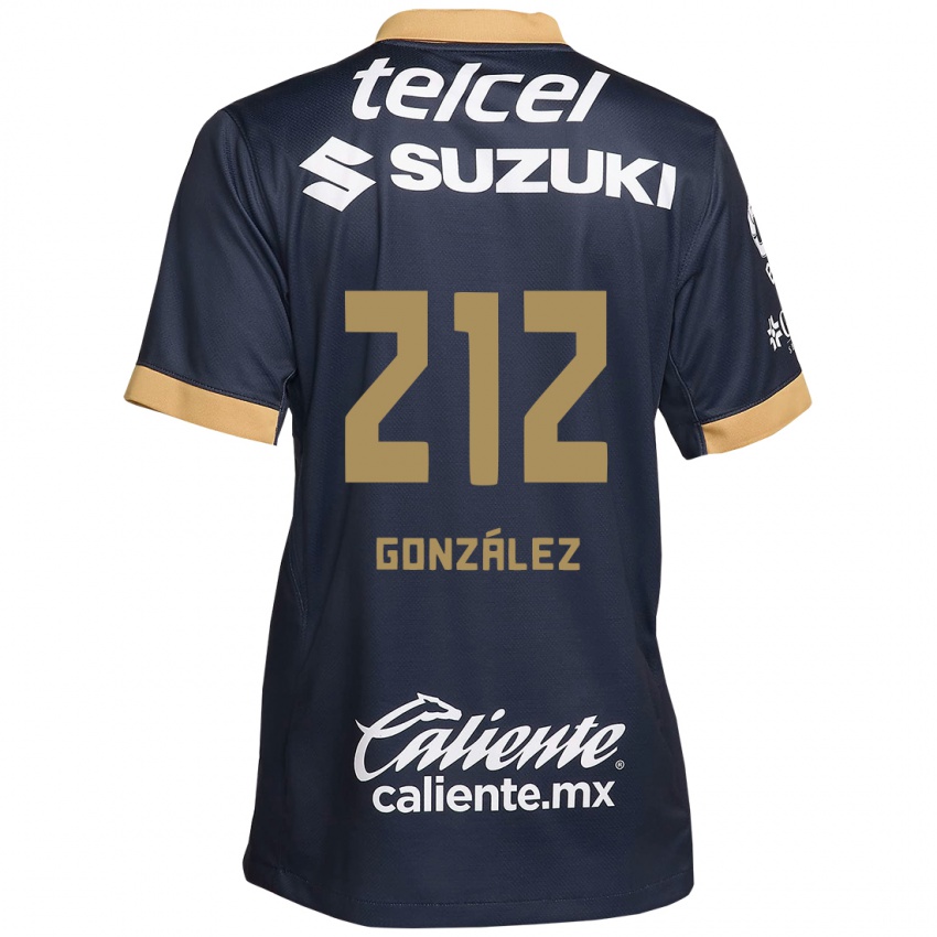 Donna Maglia José González #212 Ossidiana Oro Bianco Kit Gara Away 2024/25 Maglietta