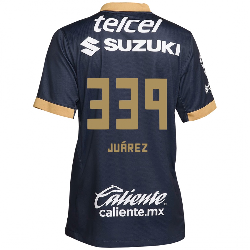 Donna Maglia Jonathan Juárez #339 Ossidiana Oro Bianco Kit Gara Away 2024/25 Maglietta