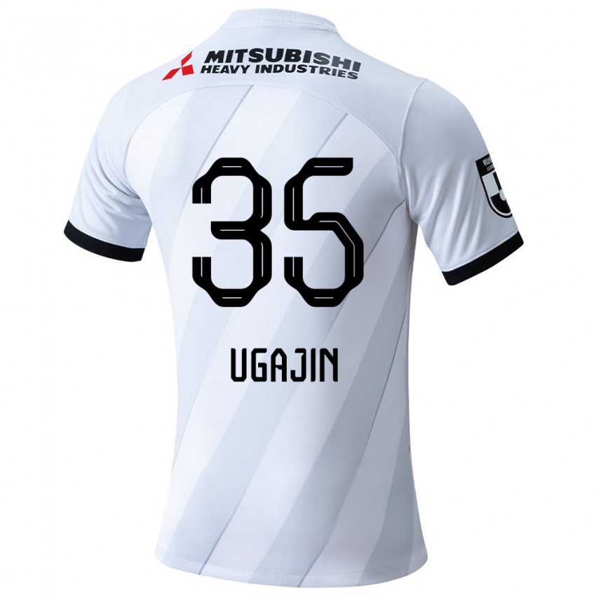 Donna Maglia Tomoya Ugajin #35 Bianco Grigio Kit Gara Away 2024/25 Maglietta