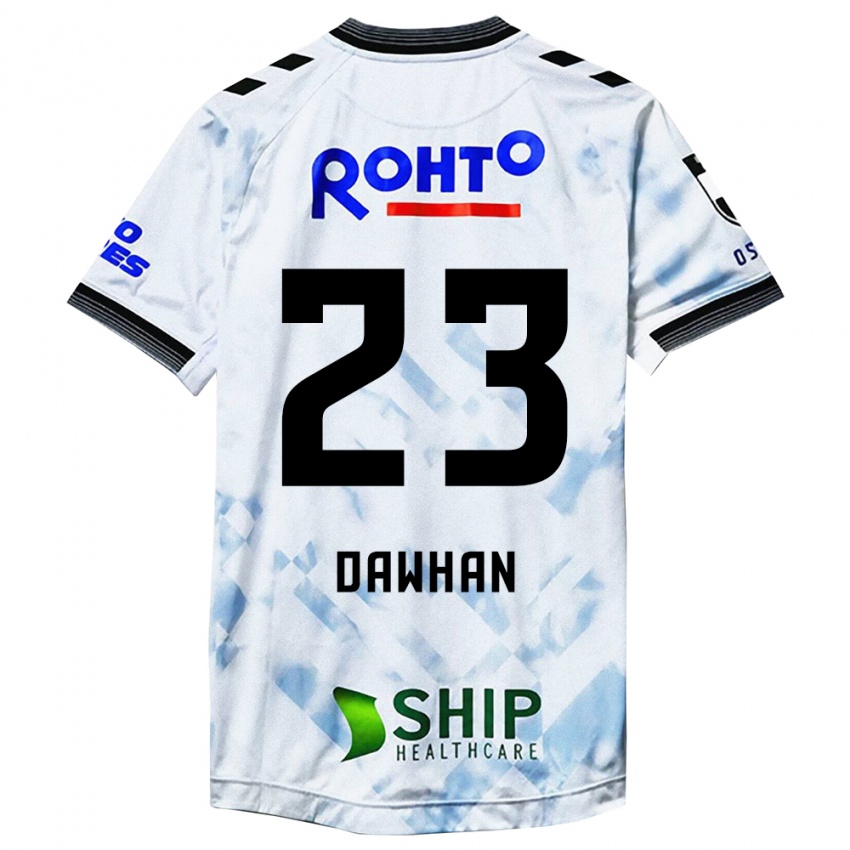 Donna Maglia Dawhan #23 Bianco Nero Kit Gara Away 2024/25 Maglietta