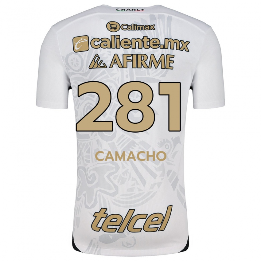 Donna Maglia Javier Camacho #281 Bianco Nero Kit Gara Away 2024/25 Maglietta