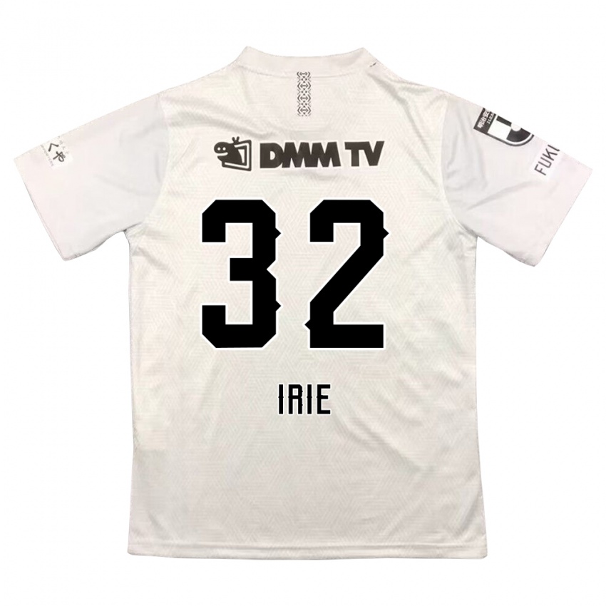 Donna Maglia Yujin Irie #32 Grigio Nero Kit Gara Away 2024/25 Maglietta