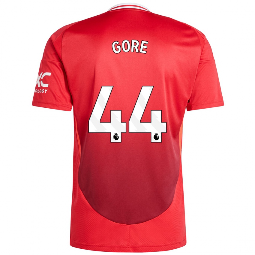 Bambino Maglia Daniel Gore #44 Rosso Brillante Kit Gara Home 2024/25 Maglietta