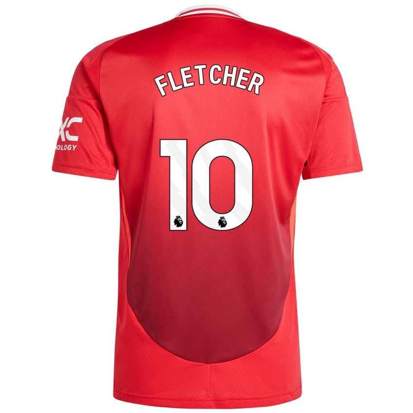 Bambino Maglia Jack Fletcher #10 Rosso Brillante Kit Gara Home 2024/25 Maglietta