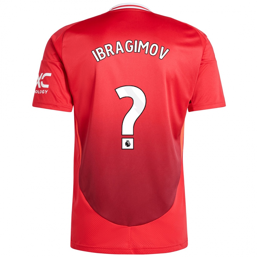 Bambino Maglia Amir Ibragimov #0 Rosso Brillante Kit Gara Home 2024/25 Maglietta