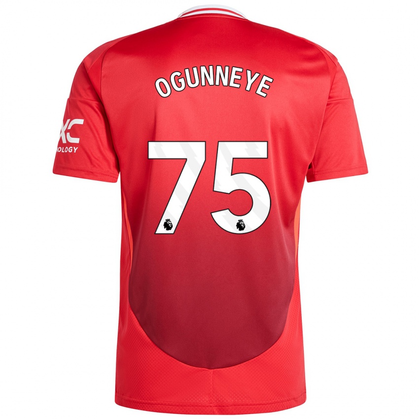 Bambino Maglia Habeeb Ogunneye #75 Rosso Brillante Kit Gara Home 2024/25 Maglietta