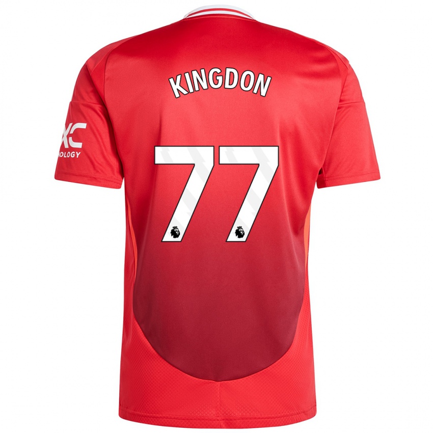 Bambino Maglia Jack Kingdon #77 Rosso Brillante Kit Gara Home 2024/25 Maglietta