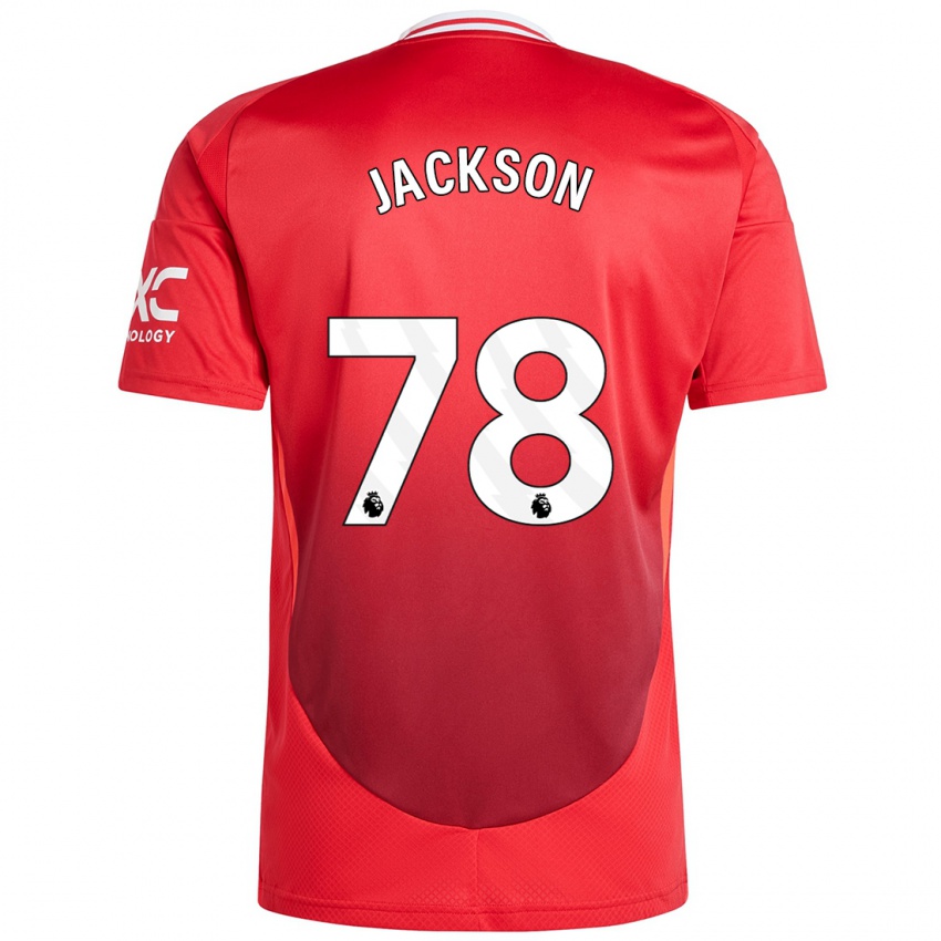 Bambino Maglia Louis Jackson #78 Rosso Brillante Kit Gara Home 2024/25 Maglietta