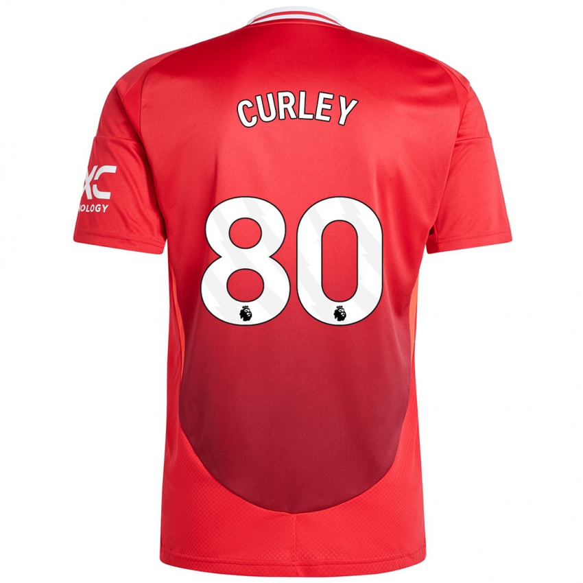 Bambino Maglia Ruben Curley #80 Rosso Brillante Kit Gara Home 2024/25 Maglietta