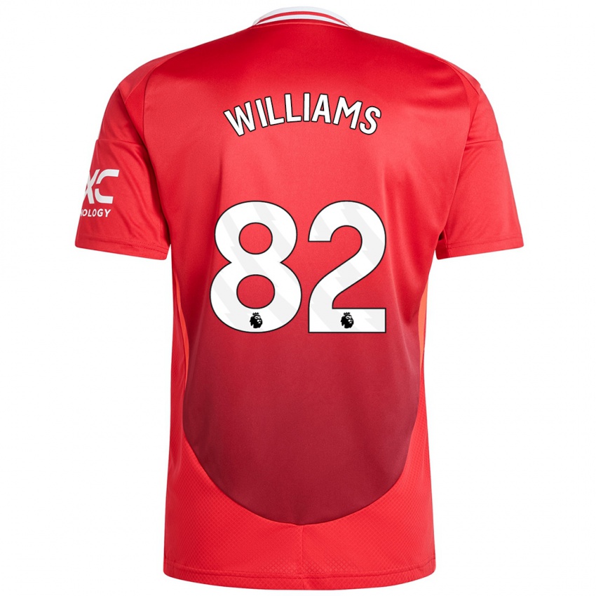 Bambino Maglia Ethan Williams #82 Rosso Brillante Kit Gara Home 2024/25 Maglietta