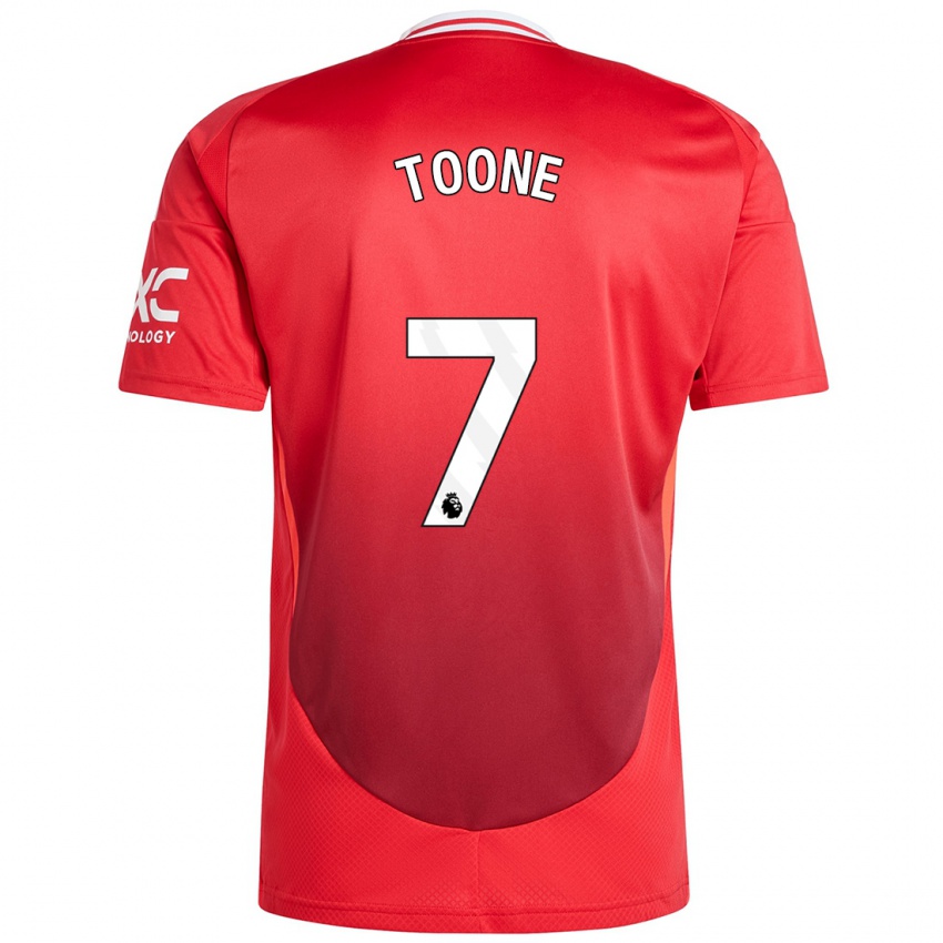 Bambino Maglia Ella Toone #7 Rosso Brillante Kit Gara Home 2024/25 Maglietta