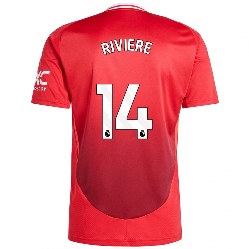 Bambino Maglia Jayde Riviere #14 Rosso Brillante Kit Gara Home 2024/25 Maglietta