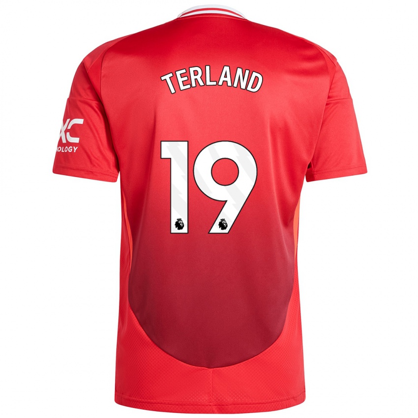 Bambino Maglia Elisabeth Terland #19 Rosso Brillante Kit Gara Home 2024/25 Maglietta