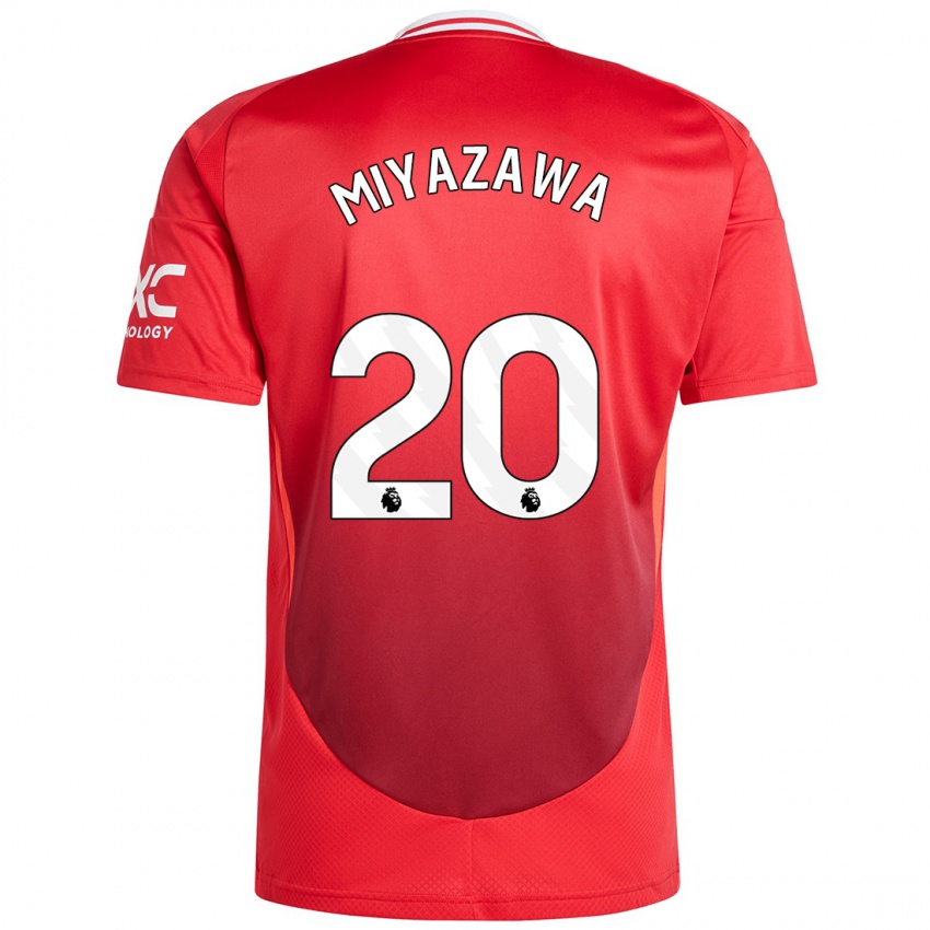 Bambino Maglia Hinata Miyazawa #20 Rosso Brillante Kit Gara Home 2024/25 Maglietta