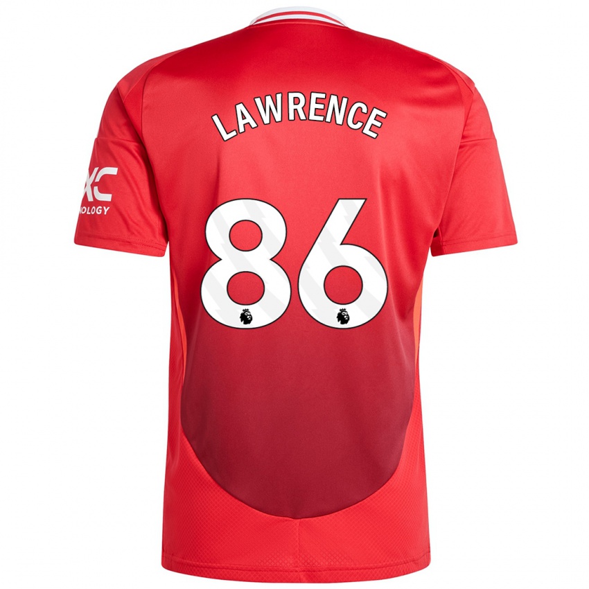 Bambino Maglia Marcus Lawrence #86 Rosso Brillante Kit Gara Home 2024/25 Maglietta