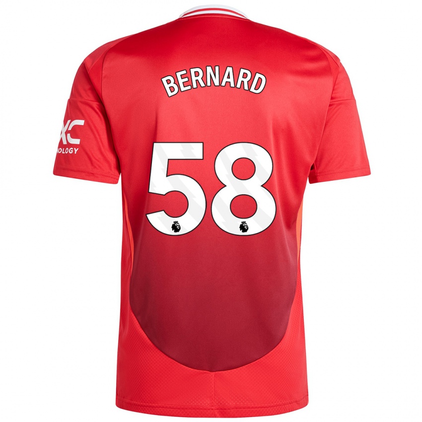 Bambino Maglia Bernard #58 Rosso Brillante Kit Gara Home 2024/25 Maglietta