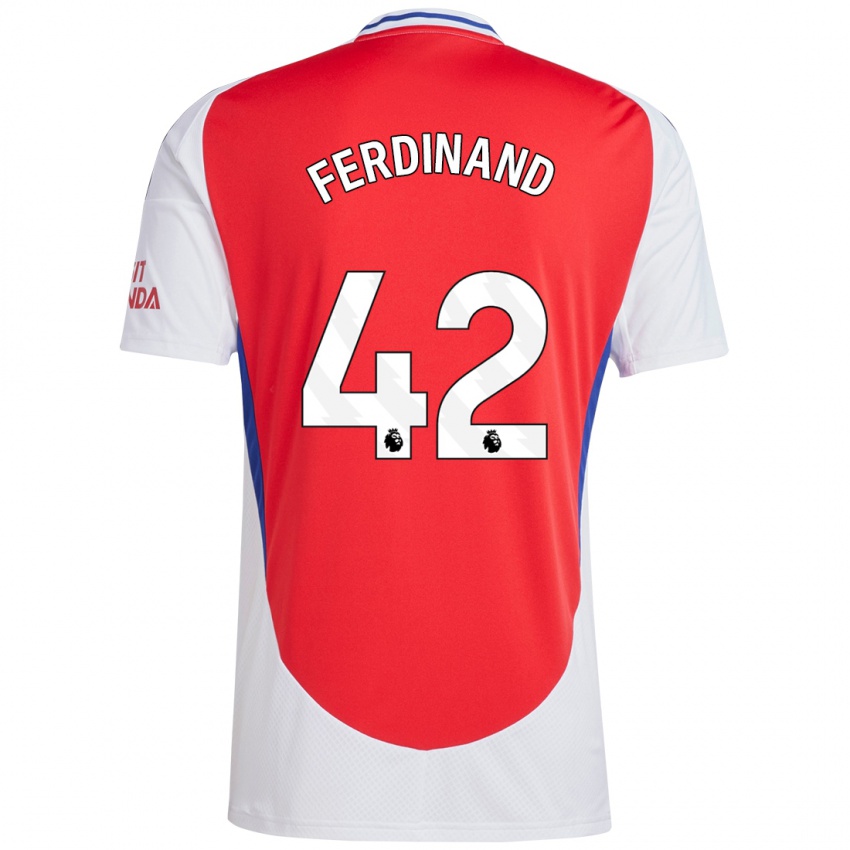 Bambino Maglia Seb Ferdinand #42 Rosso Bianco Kit Gara Home 2024/25 Maglietta