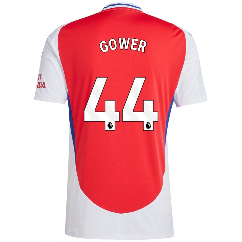 Bambino Maglia Jimi Gower #44 Rosso Bianco Kit Gara Home 2024/25 Maglietta