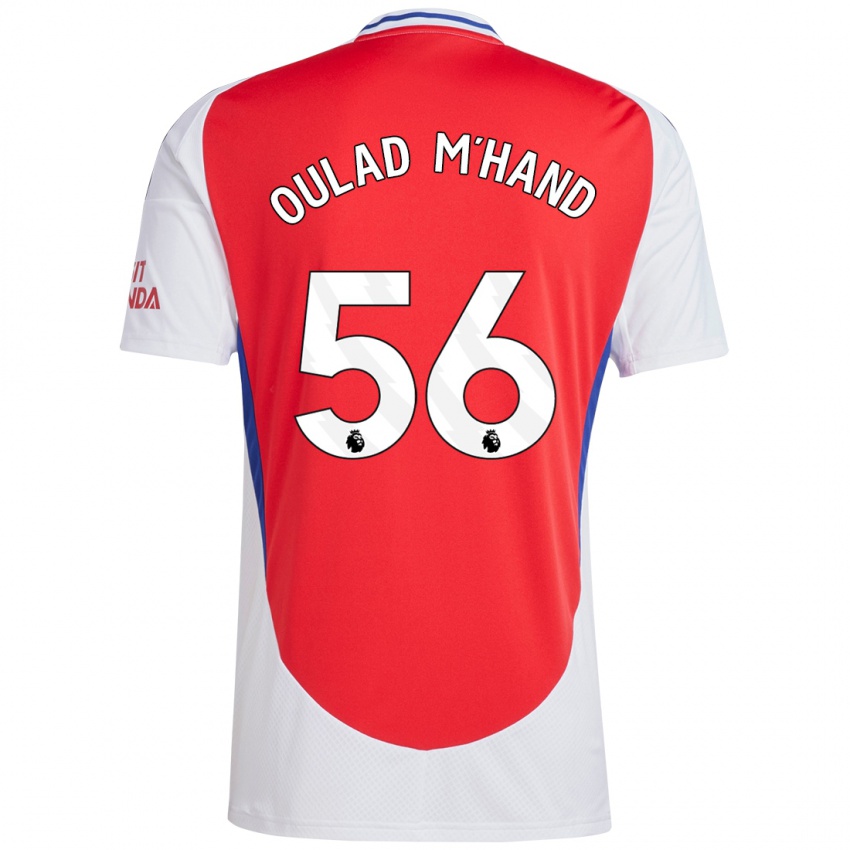 Bambino Maglia Salah-Eddine Oulad M'hand #56 Rosso Bianco Kit Gara Home 2024/25 Maglietta