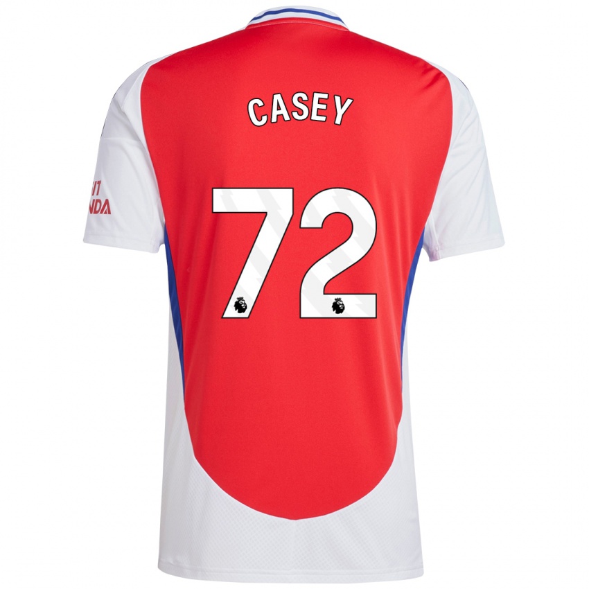 Bambino Maglia Dan Casey #72 Rosso Bianco Kit Gara Home 2024/25 Maglietta