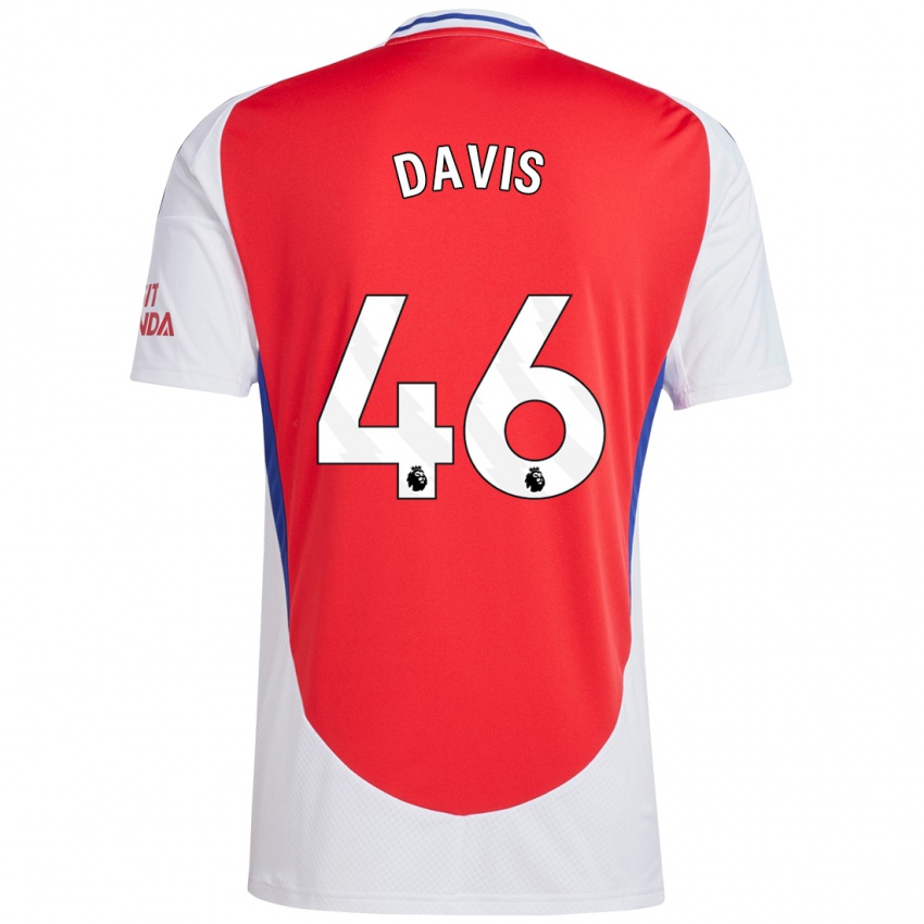 Bambino Maglia Timi Davis #46 Rosso Bianco Kit Gara Home 2024/25 Maglietta