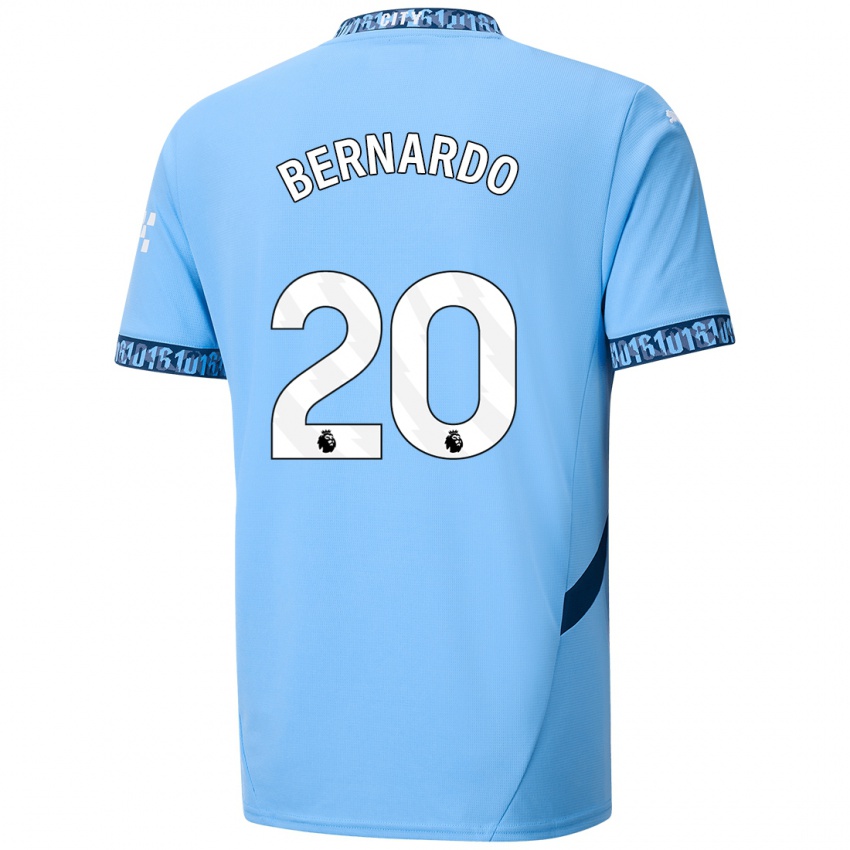 Bambino Maglia Bernardo Silva #20 Blu Navy Kit Gara Home 2024/25 Maglietta