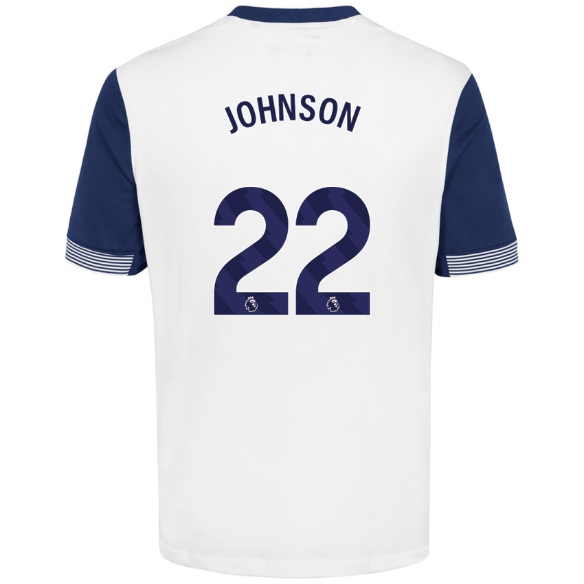 Bambino Maglia Brennan Johnson #22 Bianco Blu Kit Gara Home 2024/25 Maglietta