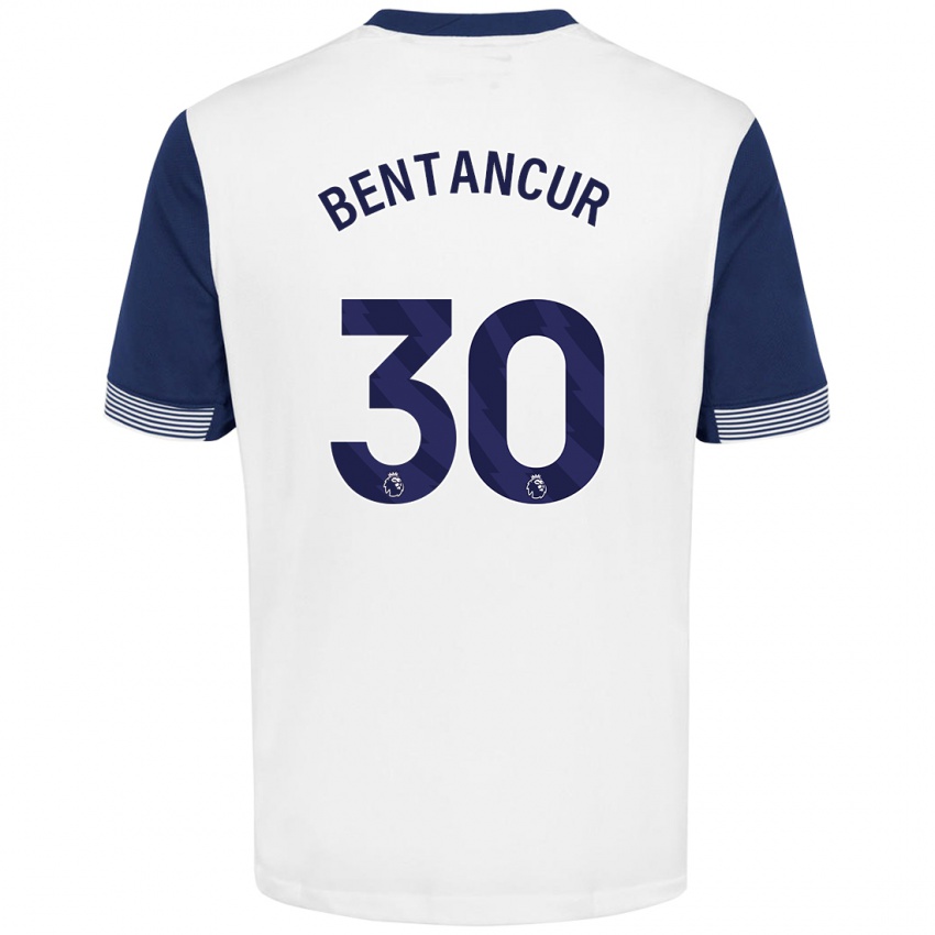 Bambino Maglia Rodrigo Bentancur #30 Bianco Blu Kit Gara Home 2024/25 Maglietta