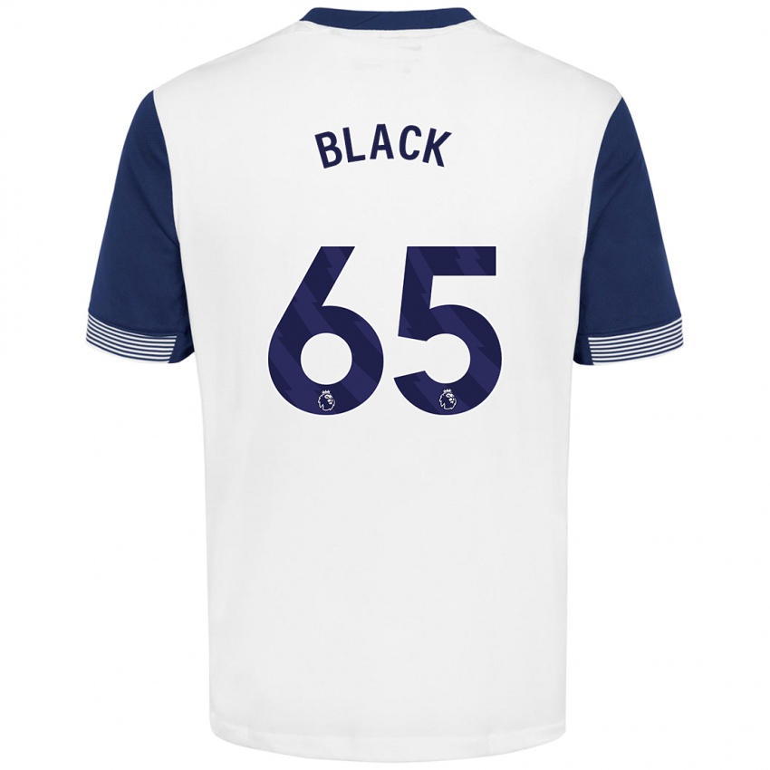 Bambino Maglia Leo Black #65 Bianco Blu Kit Gara Home 2024/25 Maglietta