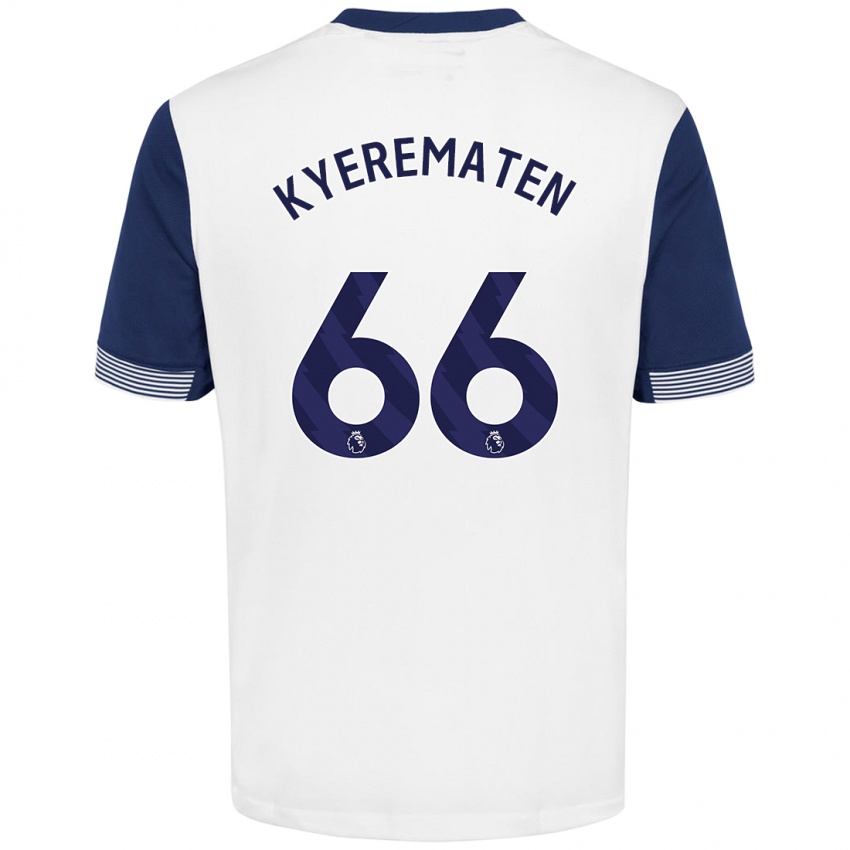 Bambino Maglia Rio Kyerematen #66 Bianco Blu Kit Gara Home 2024/25 Maglietta