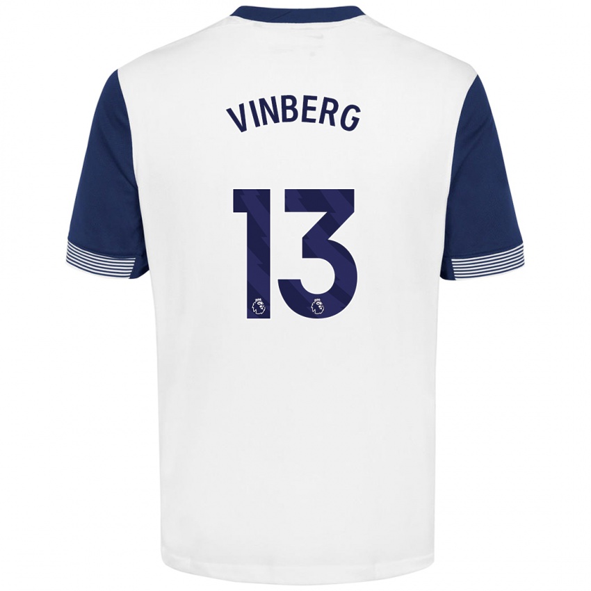 Bambino Maglia Matilda Vinberg #13 Bianco Blu Kit Gara Home 2024/25 Maglietta