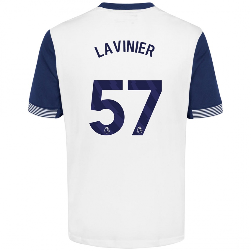 Bambino Maglia Marcel Lavinier #57 Bianco Blu Kit Gara Home 2024/25 Maglietta