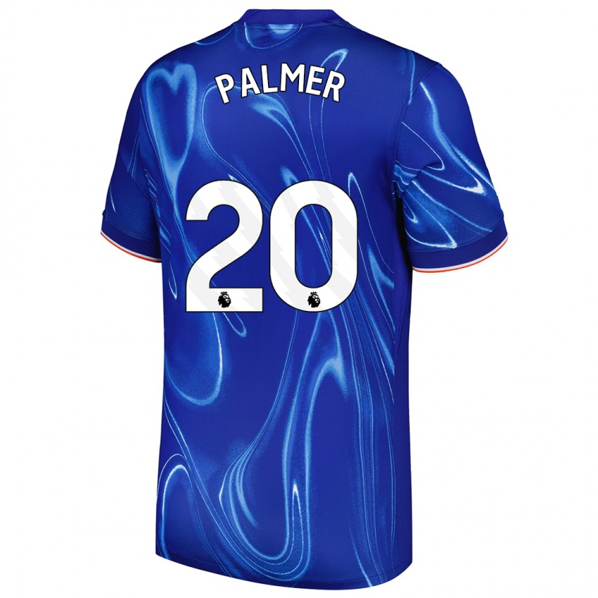 Bambino Maglia Cole Palmer #20 Blu Bianco Kit Gara Home 2024/25 Maglietta