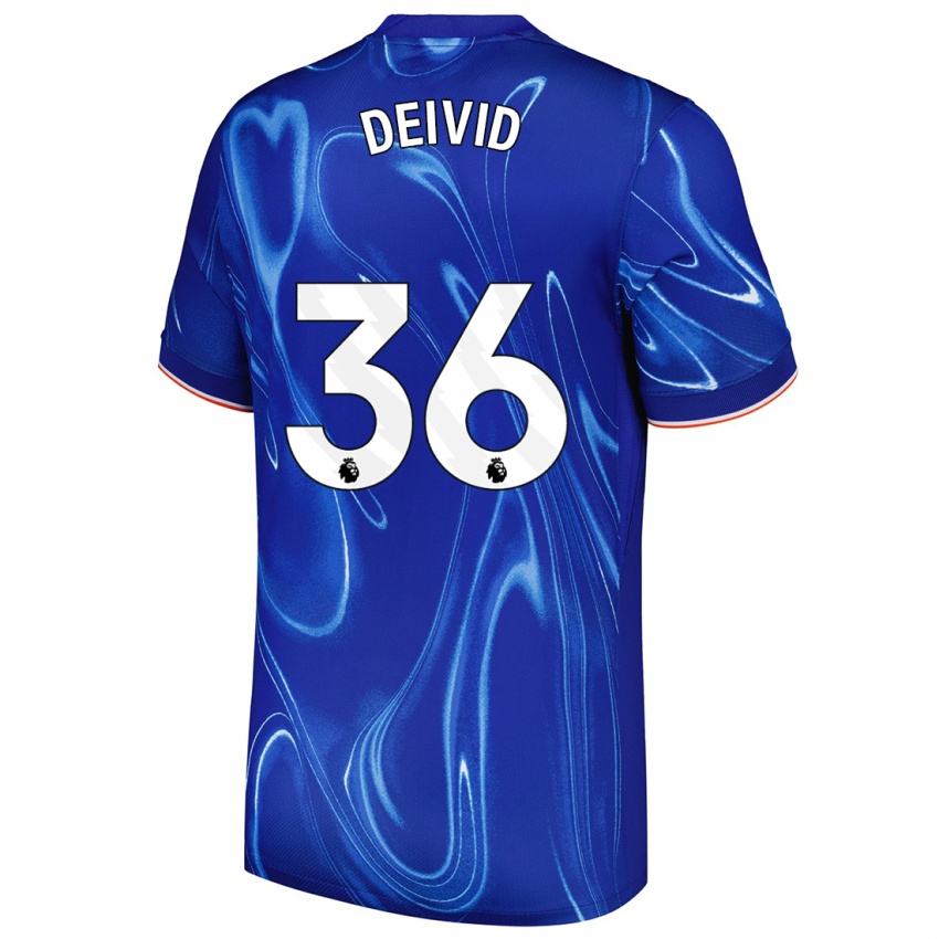 Bambino Maglia Deivid Washington #36 Blu Bianco Kit Gara Home 2024/25 Maglietta