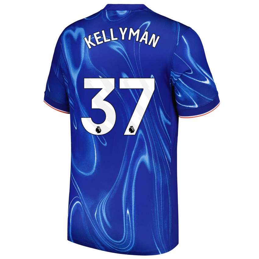 Bambino Maglia Omari Kellyman #37 Blu Bianco Kit Gara Home 2024/25 Maglietta