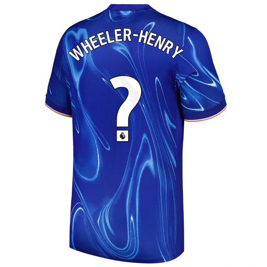 Bambino Maglia Joseph Wheeler-Henry #0 Blu Bianco Kit Gara Home 2024/25 Maglietta