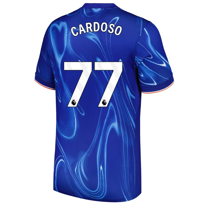 Bambino Maglia Leo Cardoso #77 Blu Bianco Kit Gara Home 2024/25 Maglietta