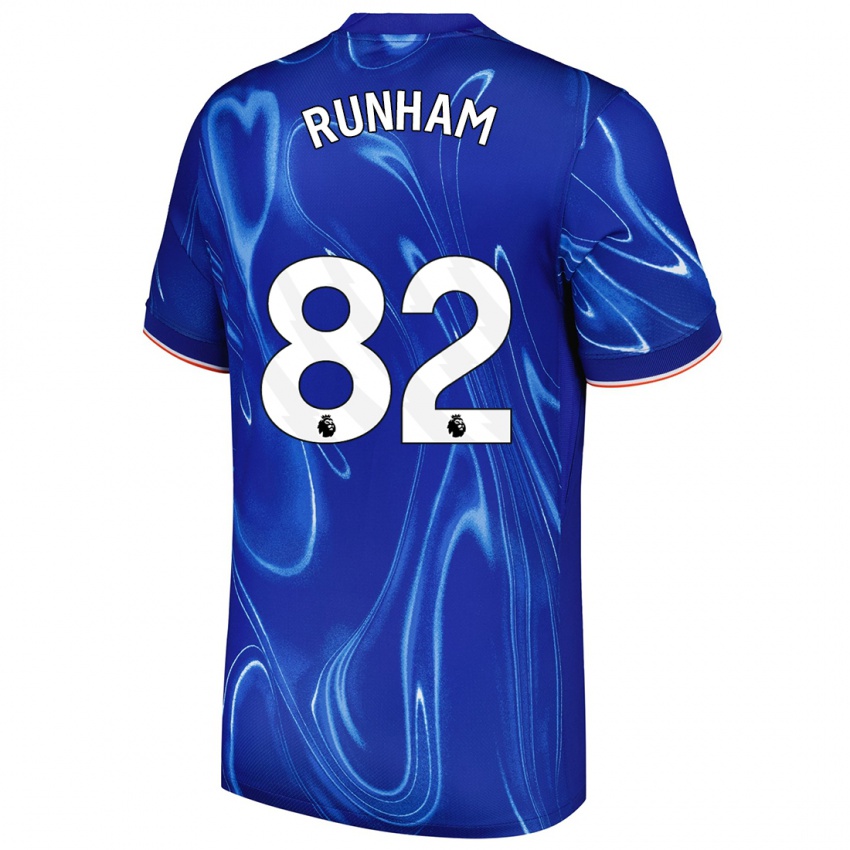 Bambino Maglia Frankie Runham #82 Blu Bianco Kit Gara Home 2024/25 Maglietta