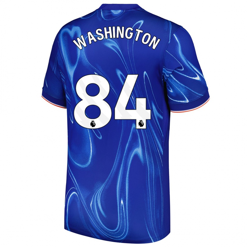 Bambino Maglia Marcell Washington #84 Blu Bianco Kit Gara Home 2024/25 Maglietta