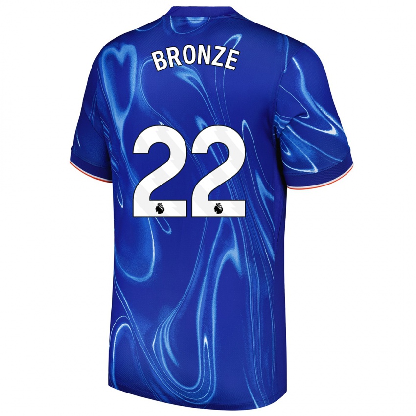 Bambino Maglia Lucy Bronze #22 Blu Bianco Kit Gara Home 2024/25 Maglietta