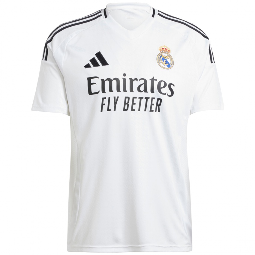 Bambino Maglia Vinicius Junior #7 Bianco Kit Gara Home 2024/25 Maglietta