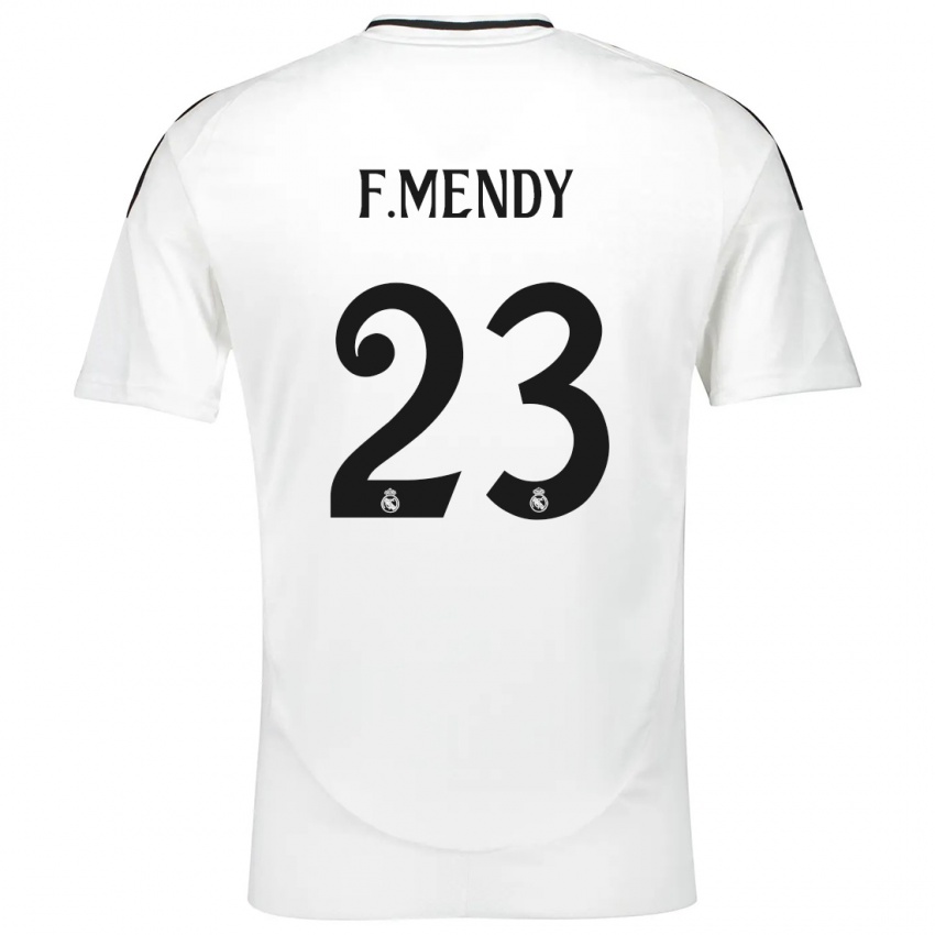 Bambino Maglia Ferland Mendy #23 Bianco Kit Gara Home 2024/25 Maglietta