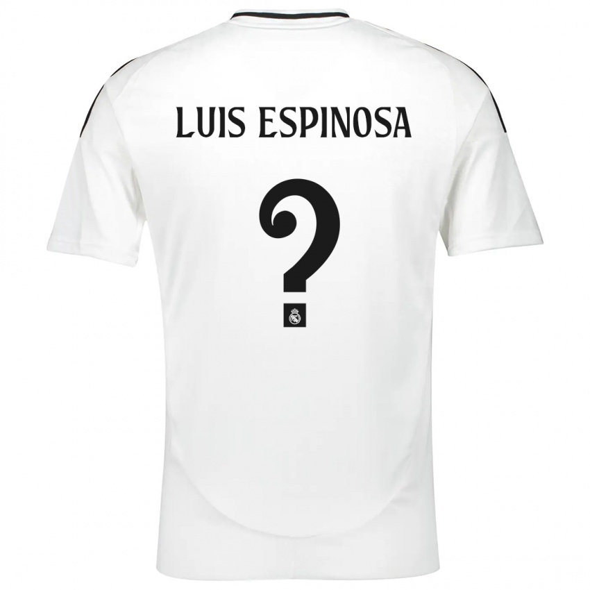 Bambino Maglia José Luis Espinosa #0 Bianco Kit Gara Home 2024/25 Maglietta