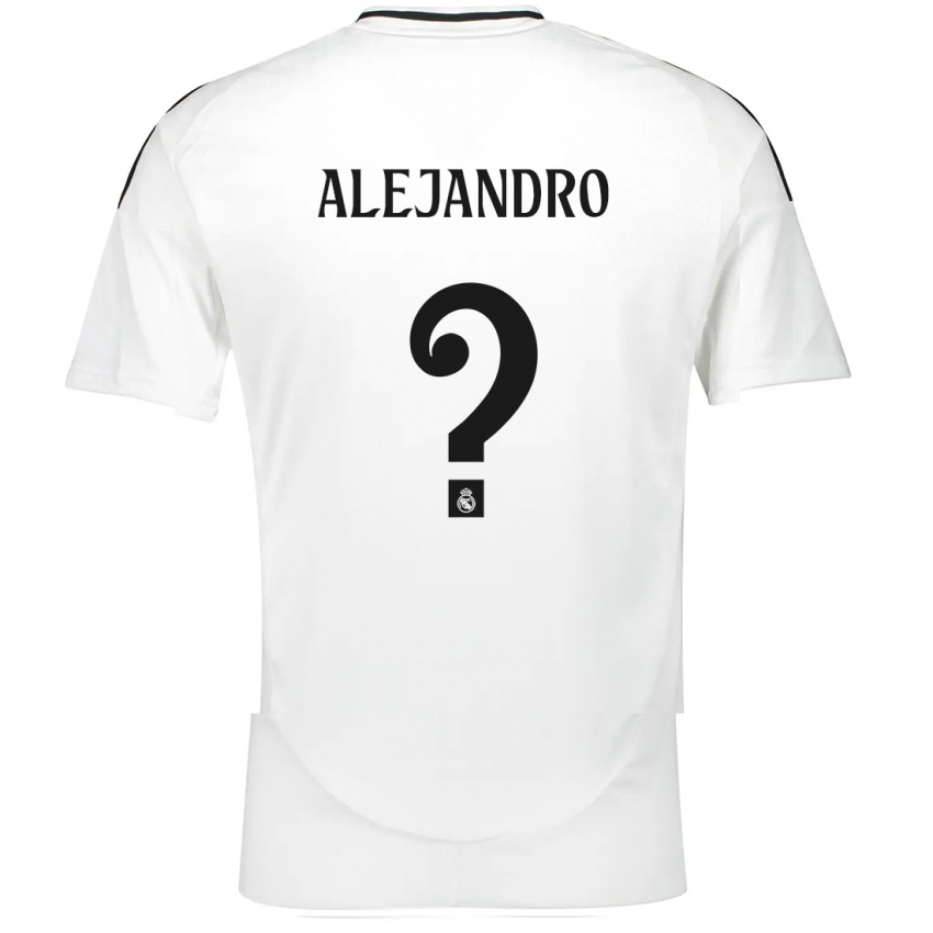 Bambino Maglia Alejandro Hernández #0 Bianco Kit Gara Home 2024/25 Maglietta