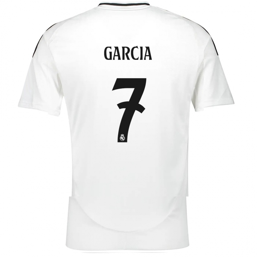 Bambino Maglia Gonzalo Garcia #7 Bianco Kit Gara Home 2024/25 Maglietta